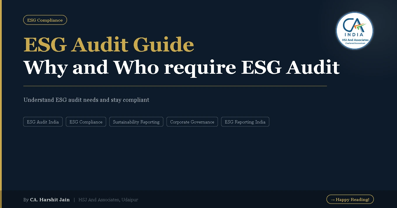 ESG Audit – How, Why and When You Need It and How HSJ Can Help ?