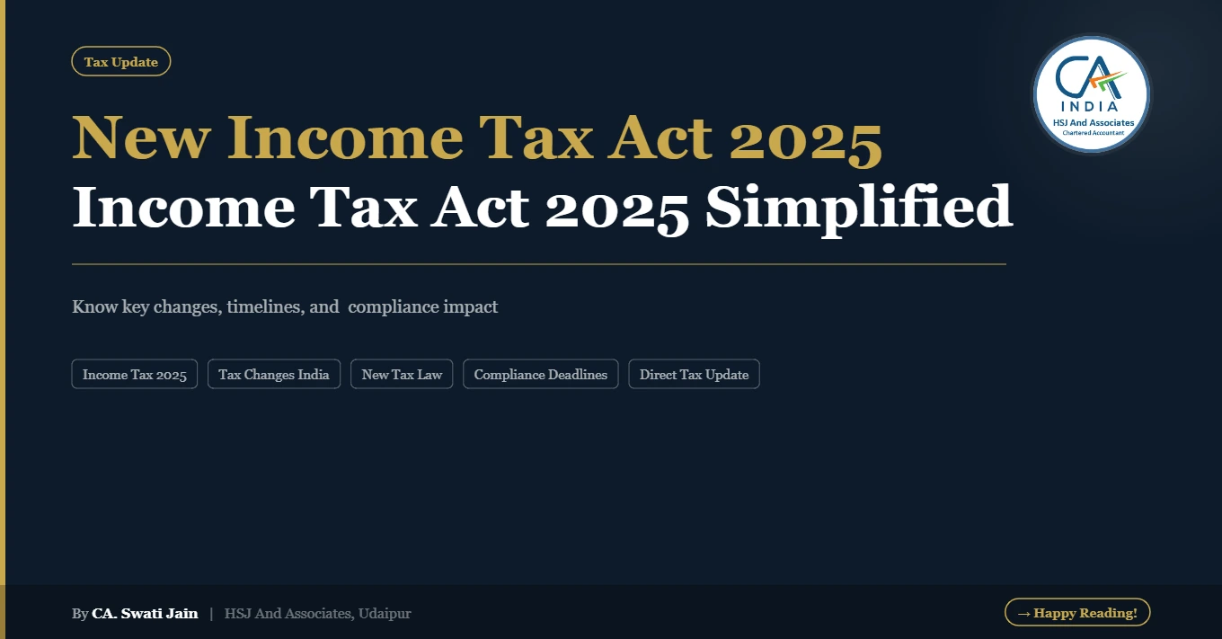 New Income Tax Act 2025 – Deadlines and Key Changes