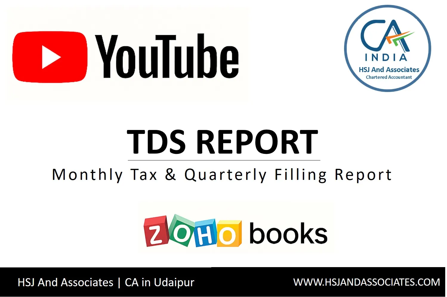 How to Generate TDS Reports in ZohoBooks – A Simple Guide by HSJ and Associates